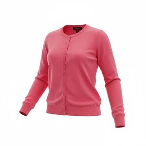 August Silk Vibrant Pink Cardigan